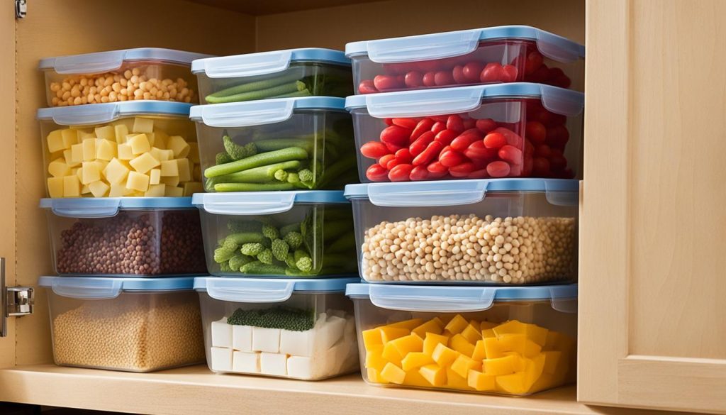 Stackable food storage containers