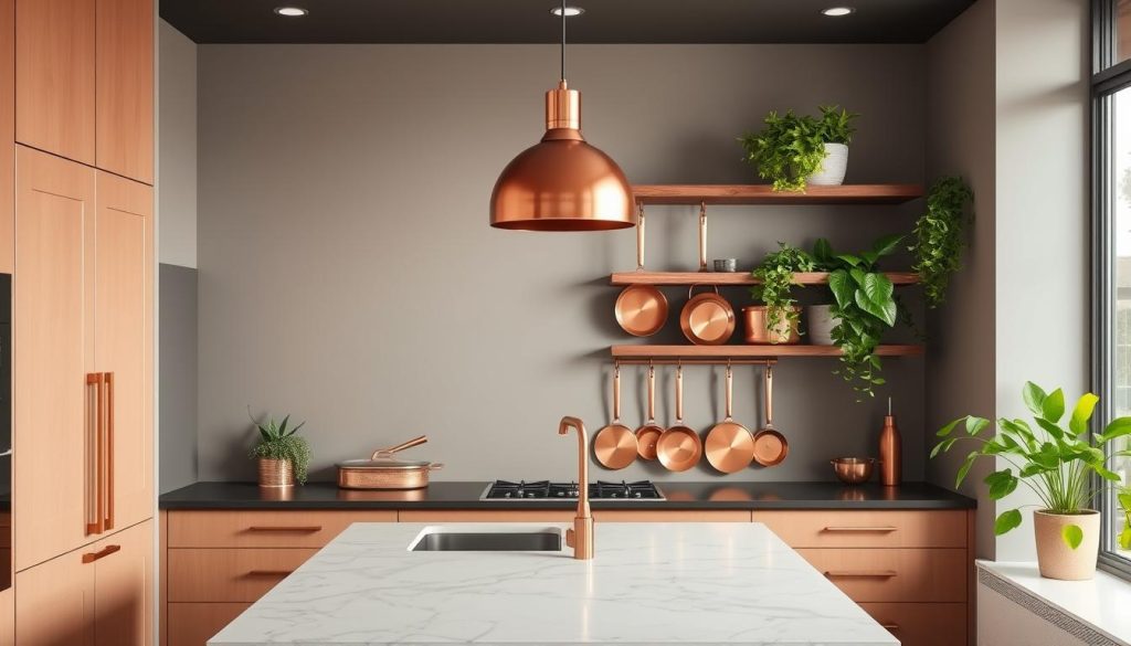 copper accents