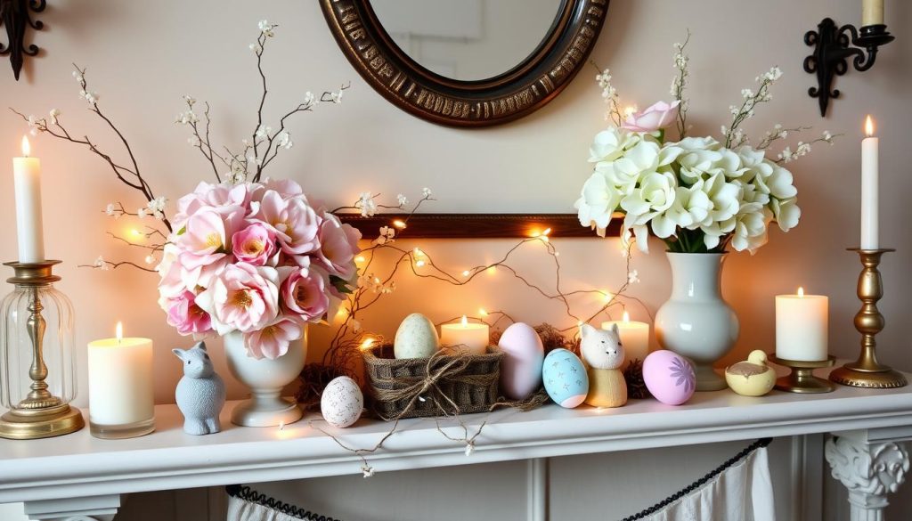 festive mantel displays