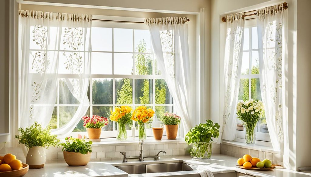 kitchen window curtains