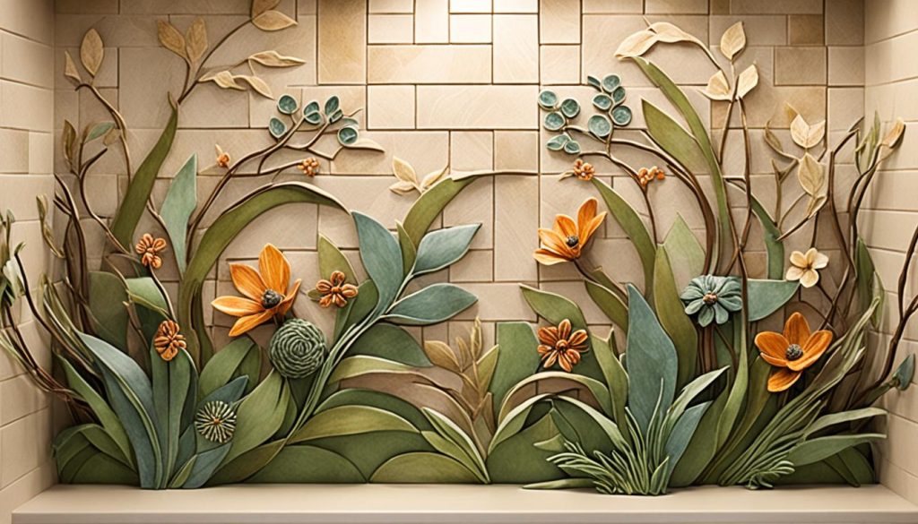 nature inspired backsplash