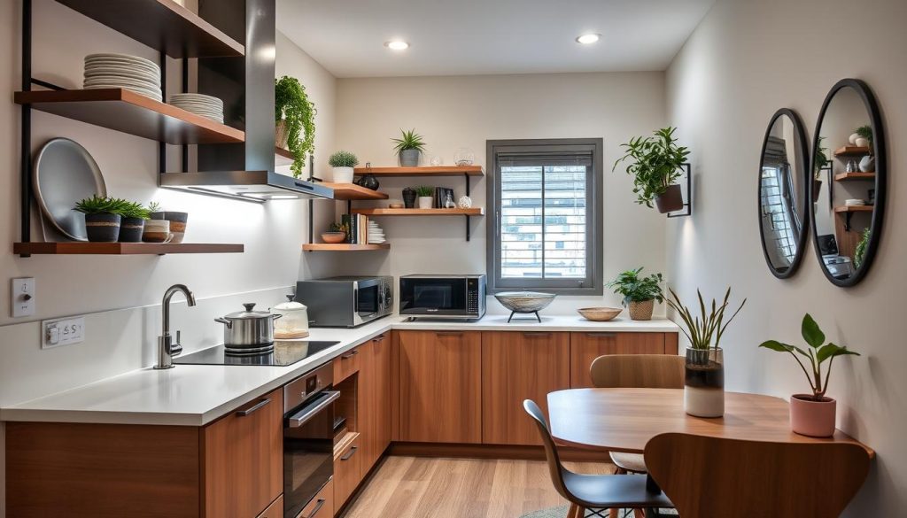 small kitchen zoning