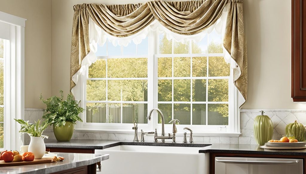 sophisticated kitchen curtains